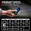 image:imageCoast XP11R 2600 Lumen USBC Rechargeable LED Flashlight with Slide Focusand Pure Beam Focusing Optic 4 Light Modes BlackBlue